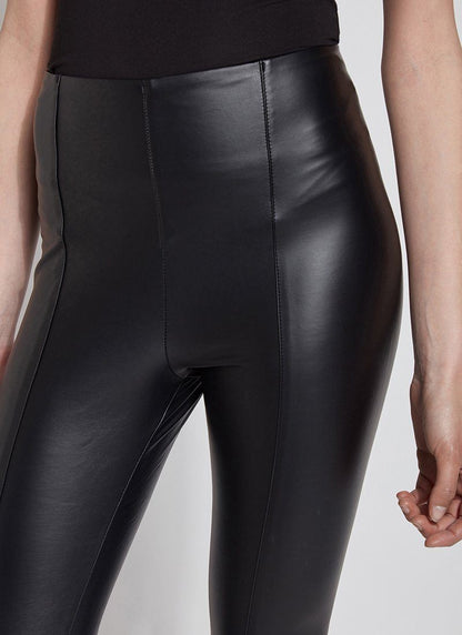 Lysse Hi Waist Vegan Leather Legging Curvy (28.5" Inseam) Black