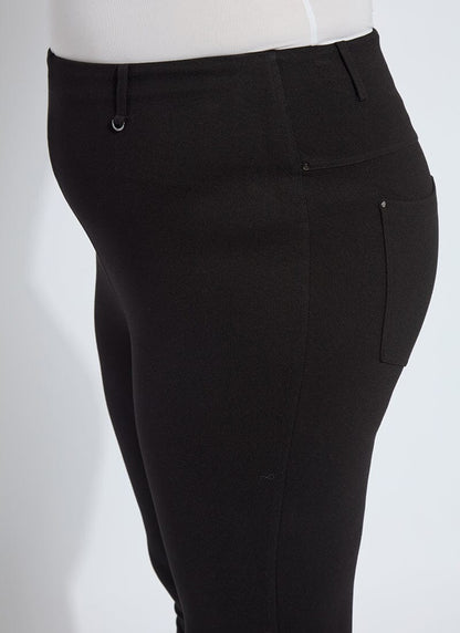 Lysse Ponte Baby Bootcut Curvy Black