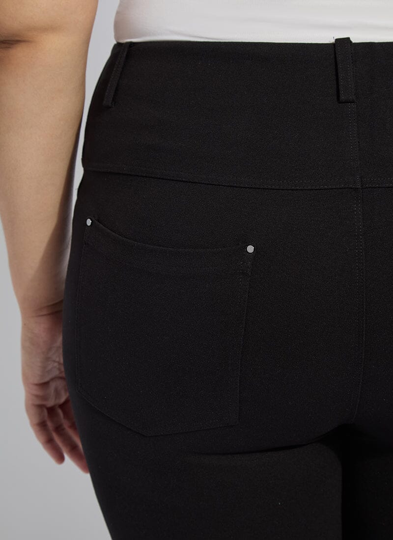 Lysse Ponte Baby Bootcut Curvy Black