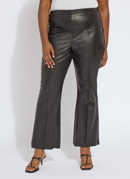 Lysse Ankle Elysse Vegan Leather Curvy (27.5 inseam) Black