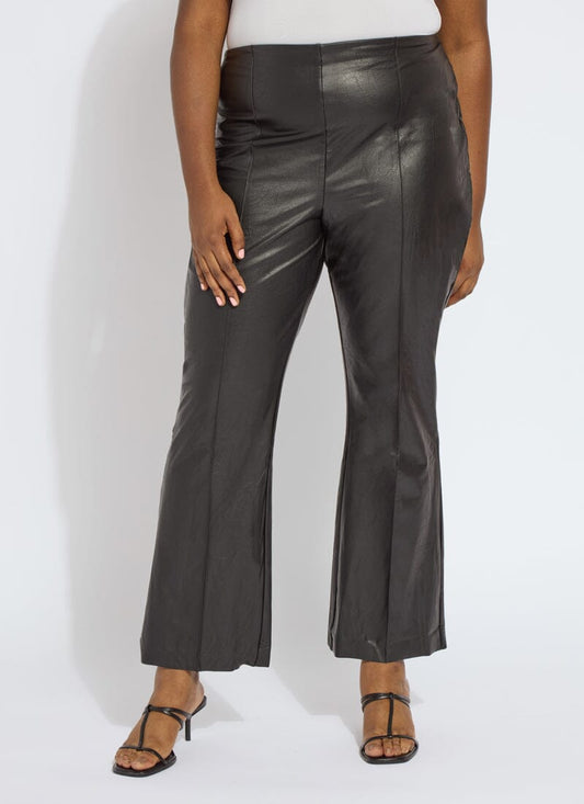 Lysse Ankle Elysse Vegan Leather Curvy (27.5 inseam) Black