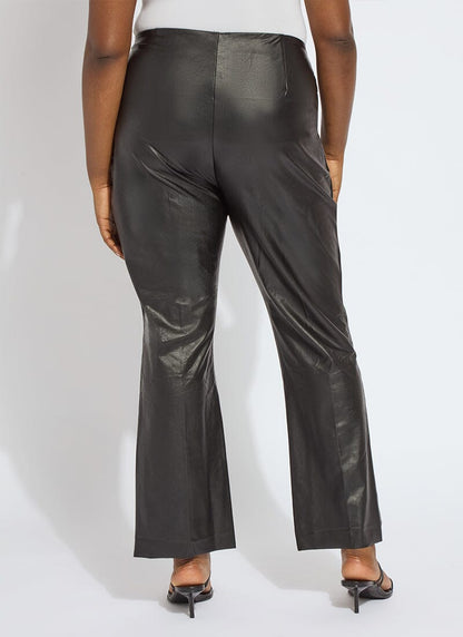 Lysse Ankle Elysse Vegan Leather Curvy (27.5 inseam) Black