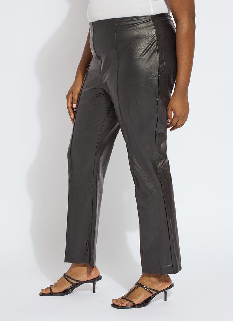 Lysse Ankle Elysse Vegan Leather Curvy (27.5 inseam) Black