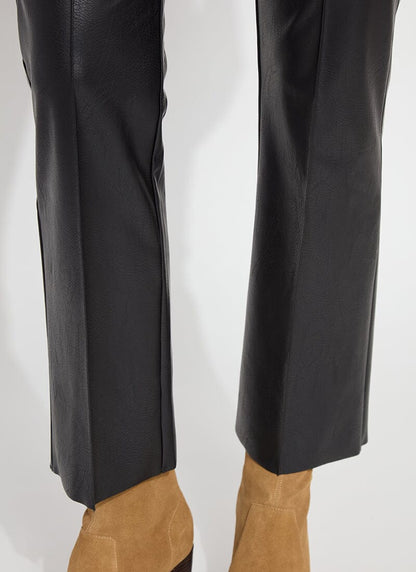 Lysse Ankle Elysse Vegan Leather Curvy (27.5 inseam) Black