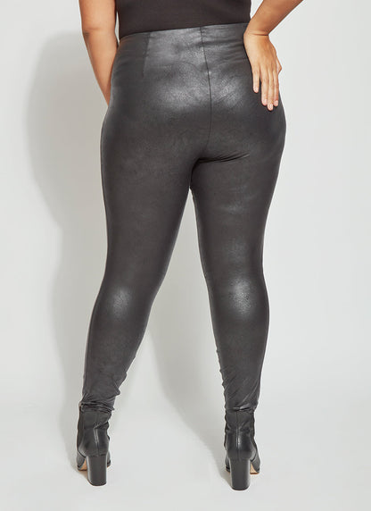 Lysse Matilda Foil Legging Curvy (28" Inseam) Black