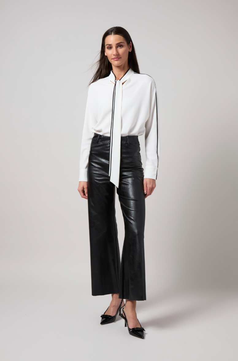 Lysse Daphne Dolman Sleeve Bow Blouse Off White