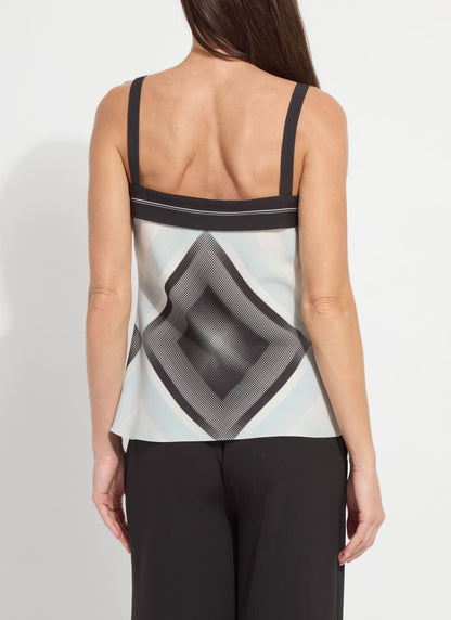 Lysse Ananda Printed Tank Top Halftone Scarf
