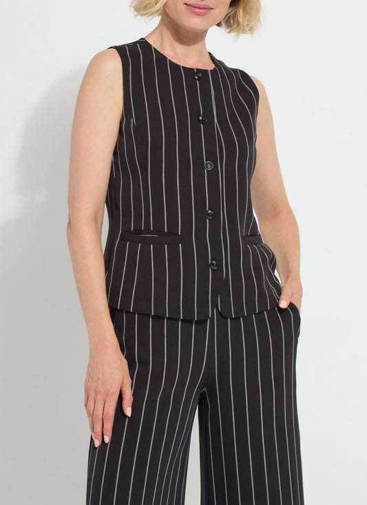 Lysse Ava Tailored Vest Over and Over Line