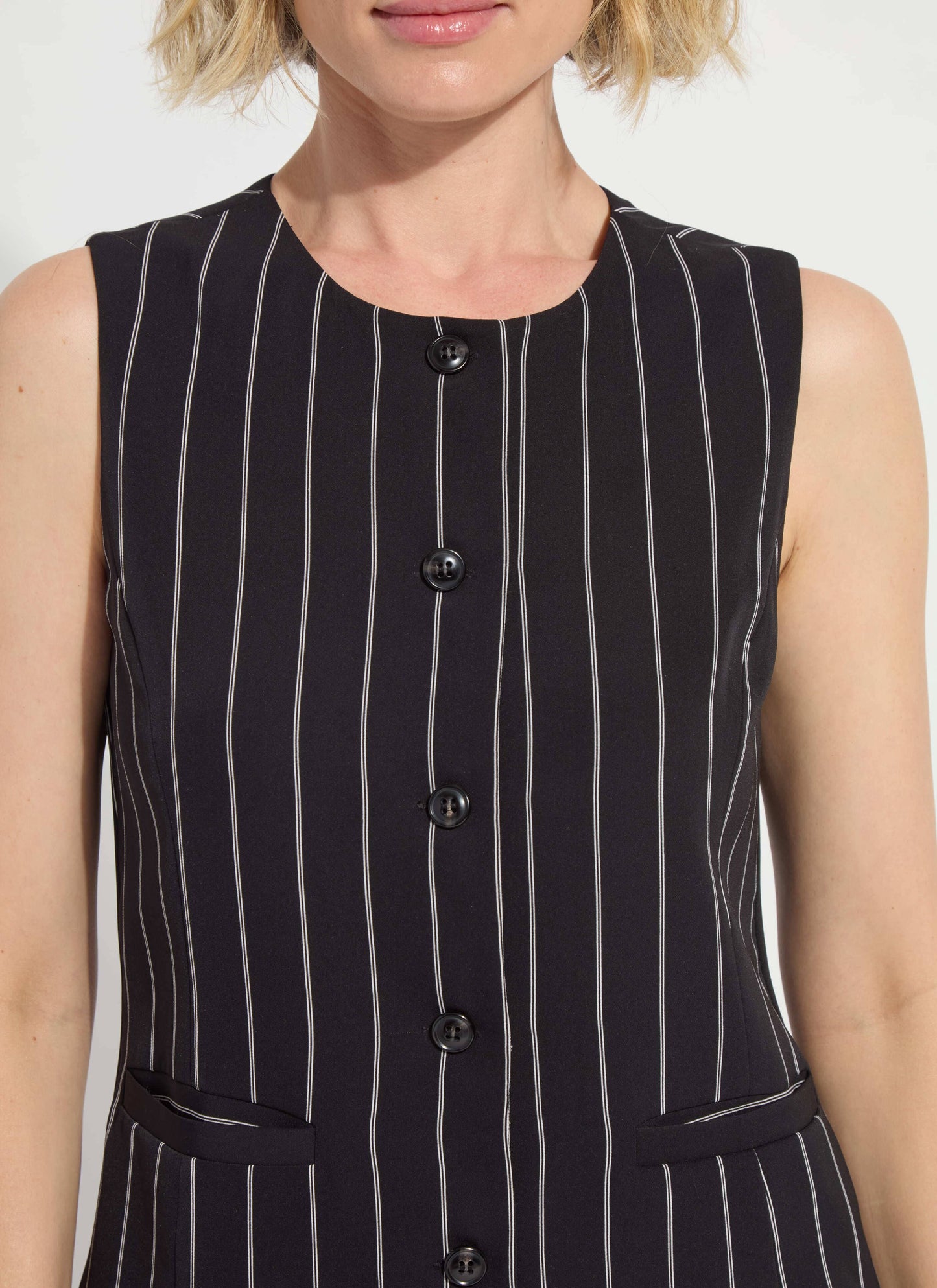 Lysse Ava Tailored Vest Over and Over Line