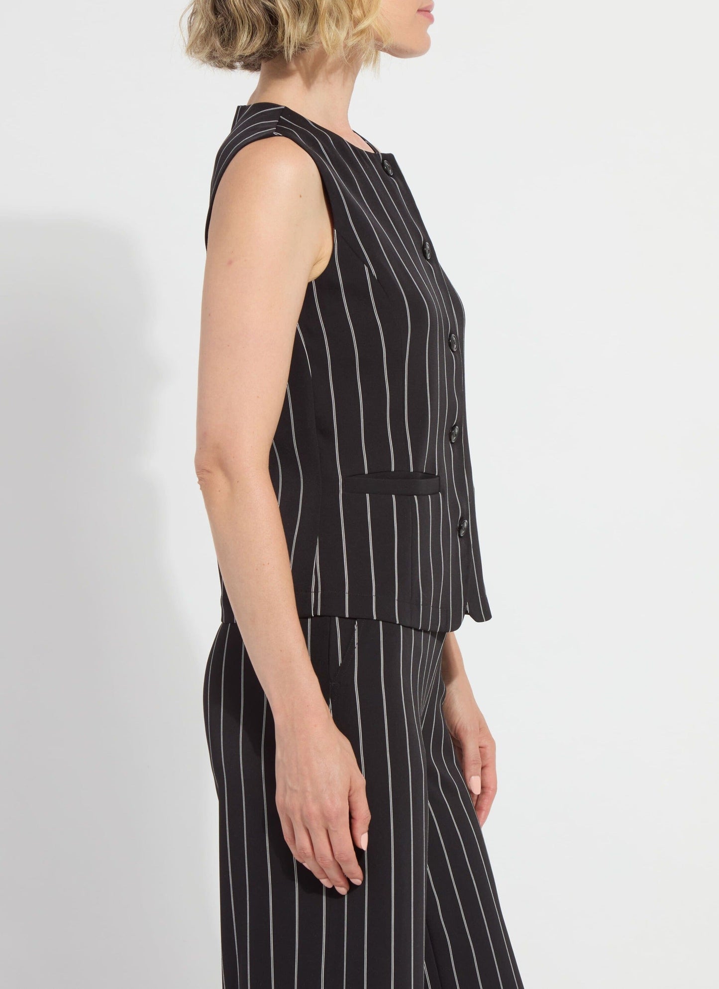 Lysse Ava Tailored Vest Over and Over Line