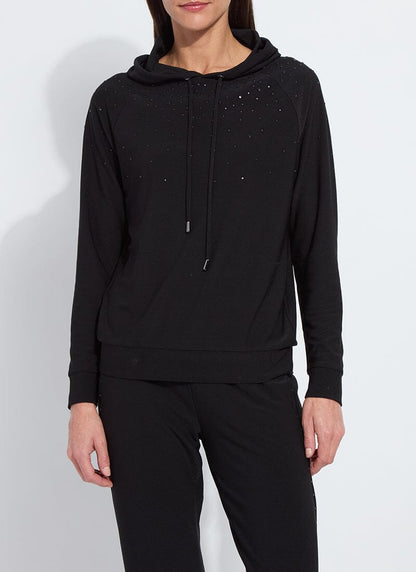Lysse Emiliana Studded Hoodie Sweatshirt Black