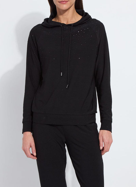 Lysse Emiliana Studded Hoodie Sweatshirt Black