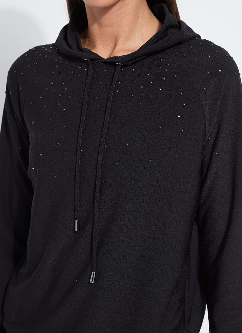 Lysse Emiliana Studded Hoodie Sweatshirt Black