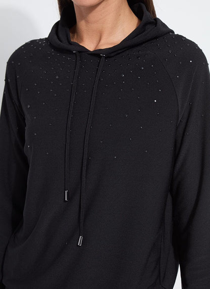 Lysse Emiliana Studded Hoodie Sweatshirt Black