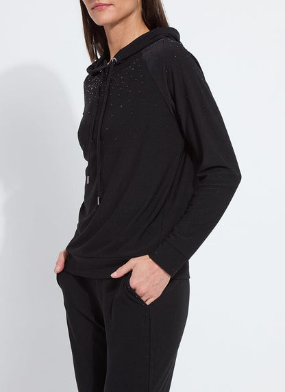 Lysse Emiliana Studded Hoodie Sweatshirt Black