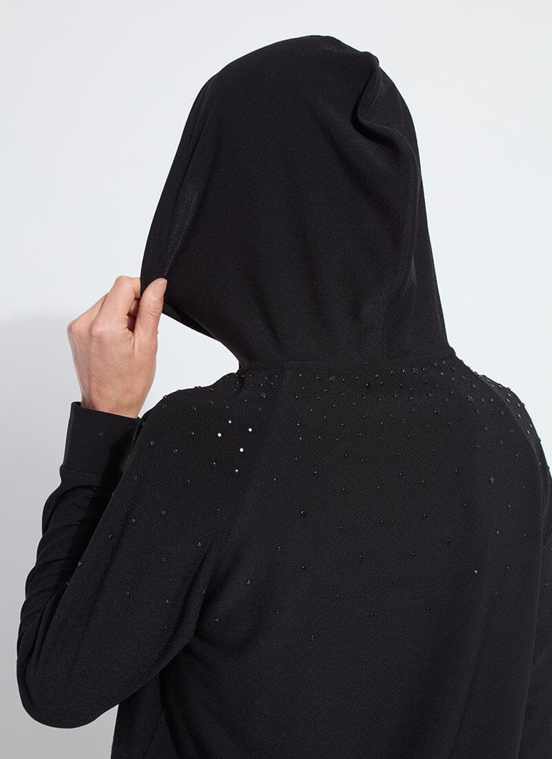 Lysse Emiliana Studded Hoodie Sweatshirt Black