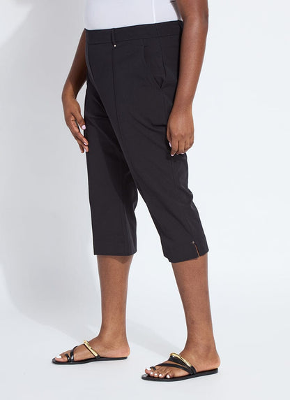 Lysse Amanda Capri Pant (Curvy, 18.5" Inseam) Black