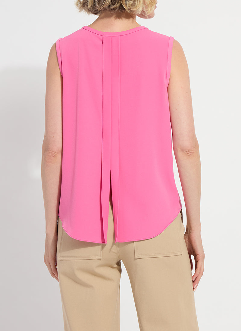 Lysse Kayra Pull on Folded Back Top Fresh Pink