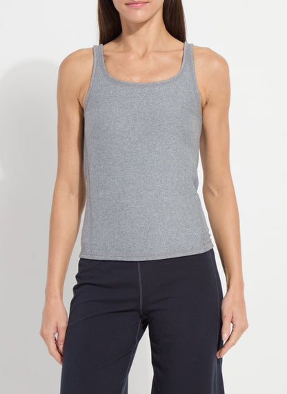 Lysse Reversible Essential Tank True Navy Grey Melange