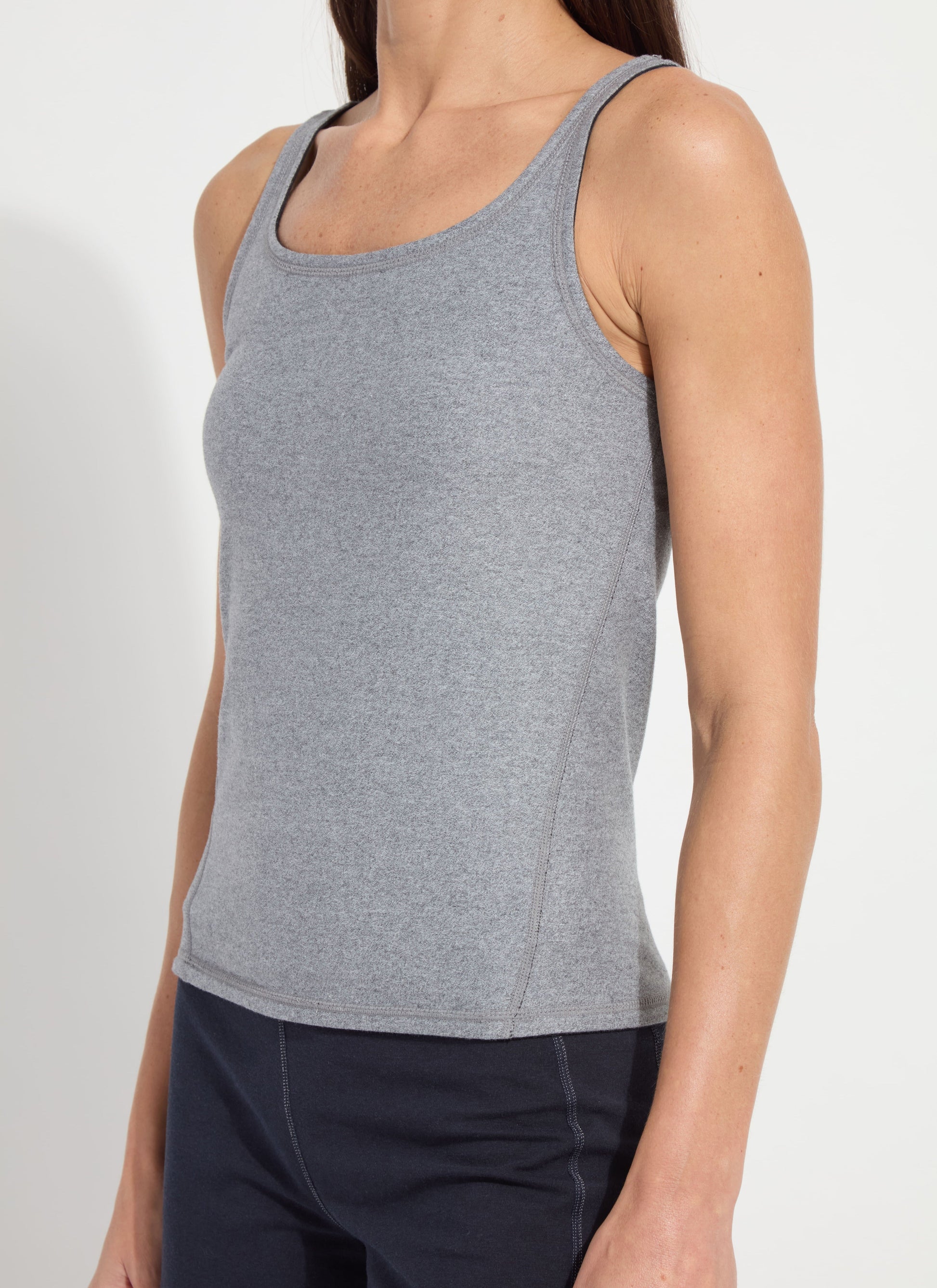Lysse Reversible Essential Tank True Navy Grey Melange