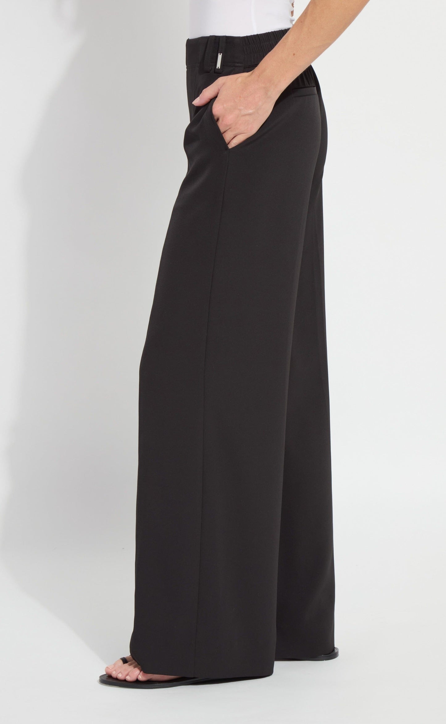 Lysse Ellison Elasticated Waistband Trouser (31" Inseam) Black