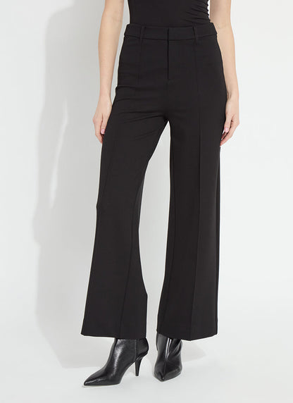 Lysse Nadia Zip Front Ponte Trouser Black