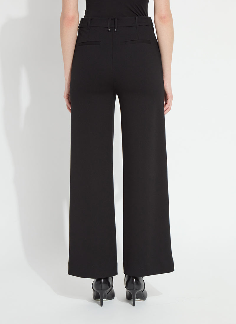 Lysse Nadia Zip Front Ponte Trouser Black
