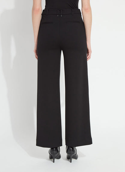 Lysse Nadia Zip Front Ponte Trouser Black