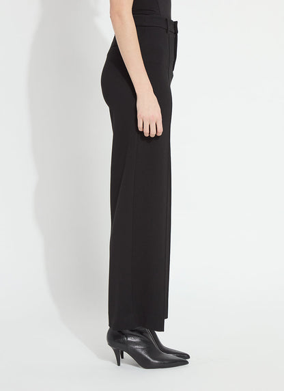Lysse Nadia Zip Front Ponte Trouser Black