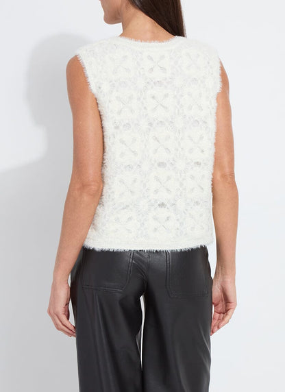 Lysse Camila Crochet Fuzzy Shell Snow White