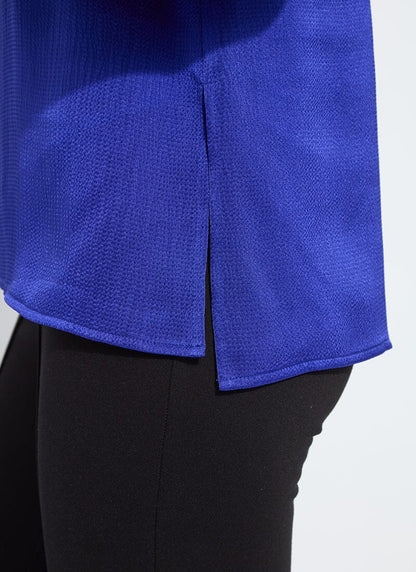 Lysse Marietta French Cuff Blouse Cobalt Night