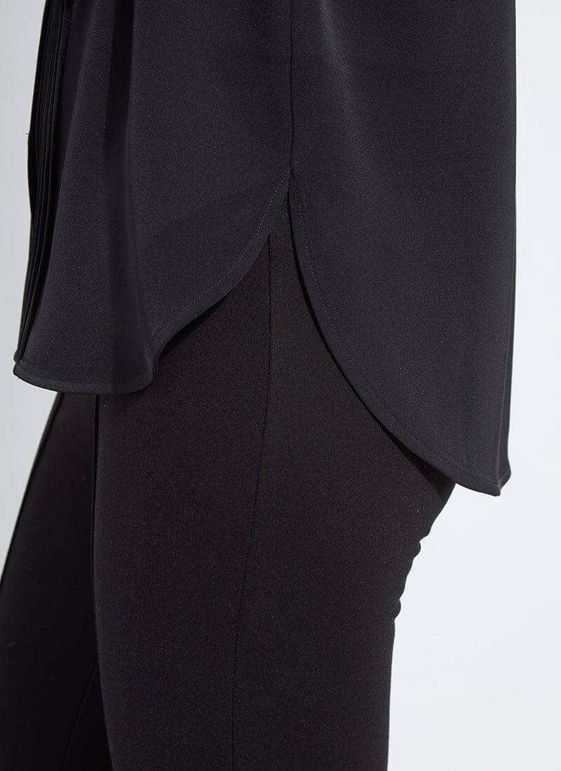 Lysse Lizeth Embellished Tuxedo Shirt Black