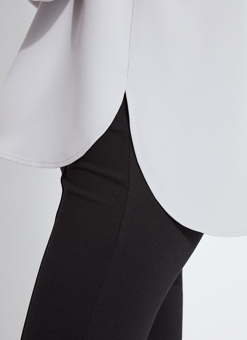Lysse Lizandra Reversed Collar Blouse Pearl Grey