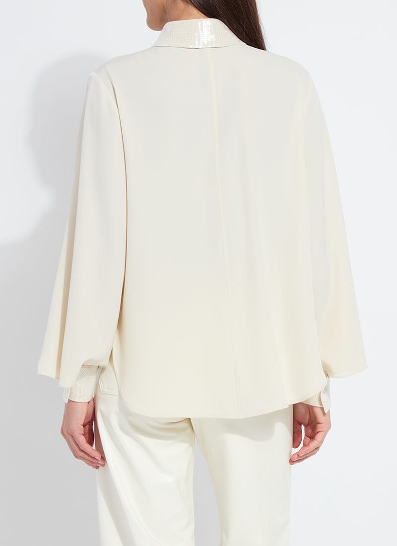 Lysse Damari Sequin Embellished Shirt Icing