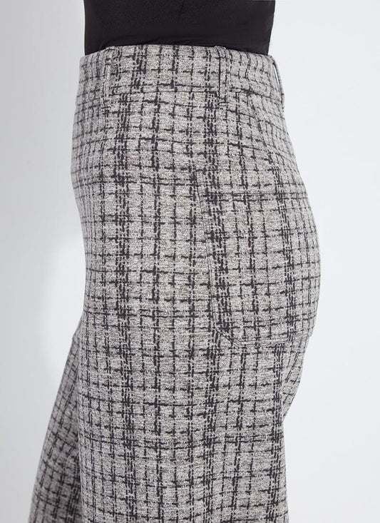 Lysse Erin Hi Waist Wide Leg Neoprene (28" Inseam) Lush Tweed Texture