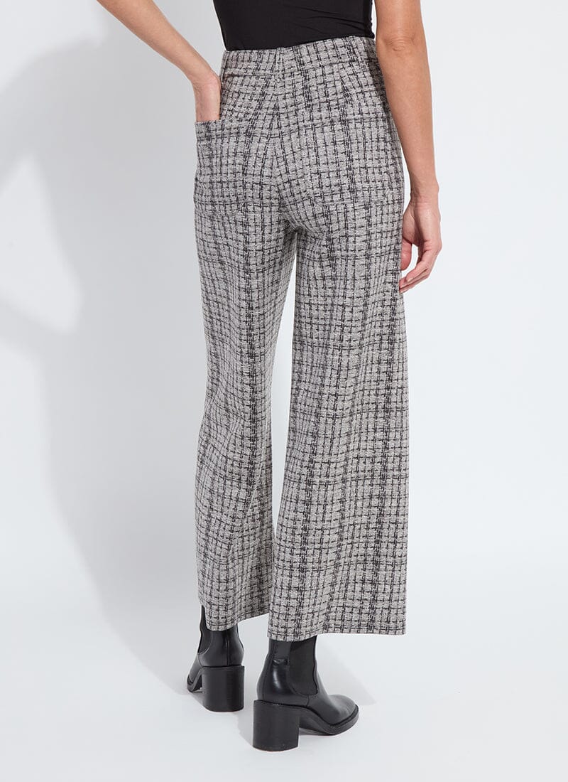 Lysse Erin Hi Waist Wide Leg Neoprene (28" Inseam) Lush Tweed Texture