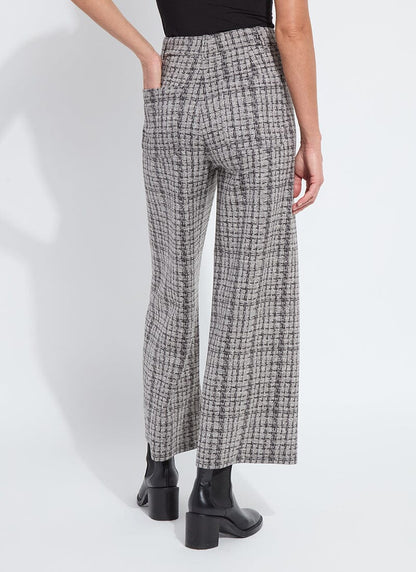 Lysse Erin Hi Waist Wide Leg Neoprene (28" Inseam) Lush Tweed Texture