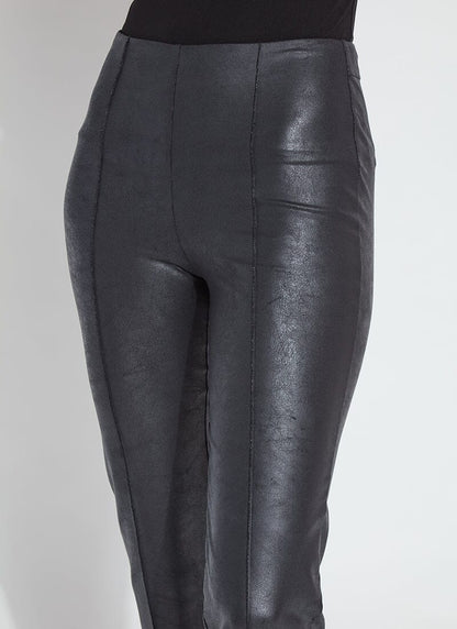 Lysse Elysse Foiled Leather Pant (27" Inseam) Black